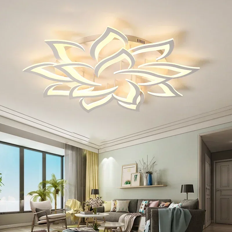 Interior Design High End - Designerski żyrandol LED z płatkami Salon