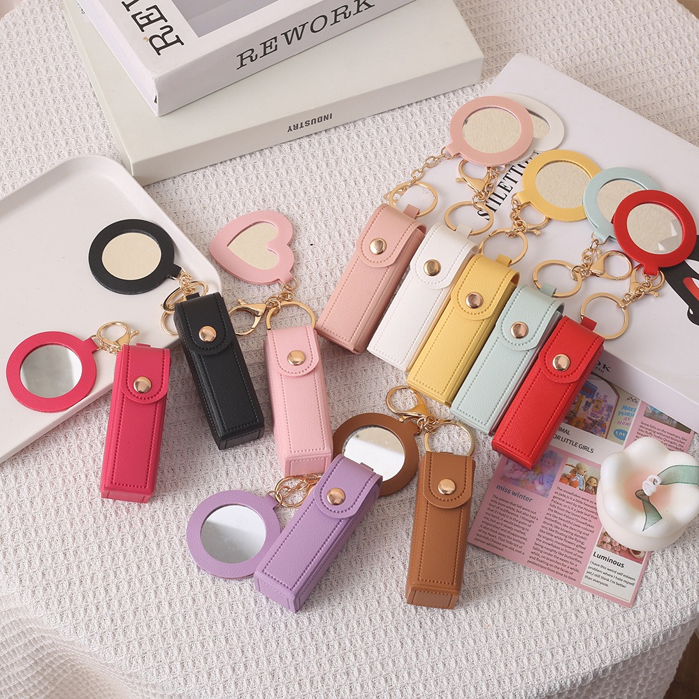 Decorative Mirror - Przenośne etui na szminkę z ekoskóry,