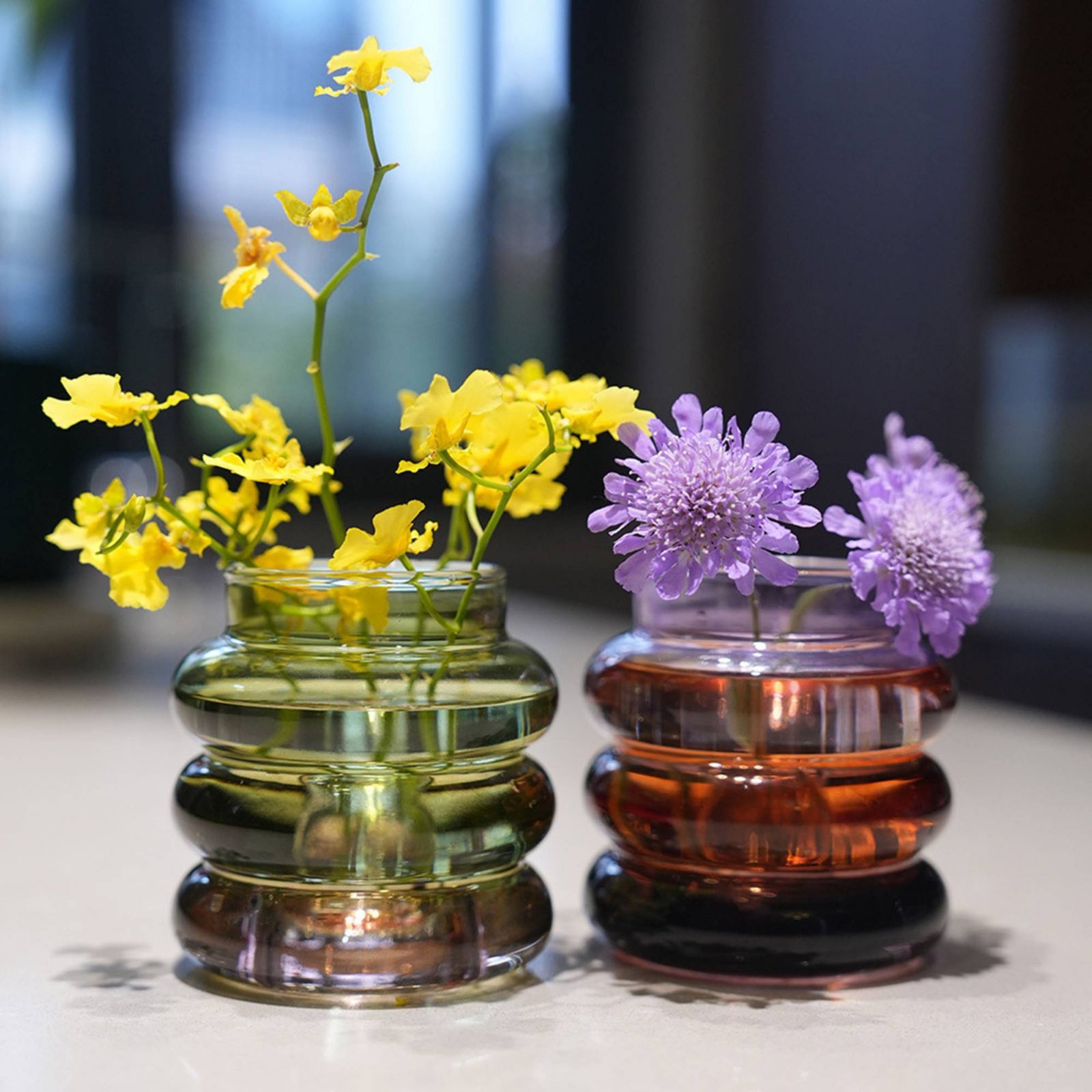 Candle Holder Decor - Wazon Świecznik Dekoracyjny Element Centralny Okrągły