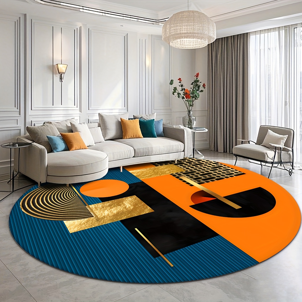 Pomarańczowy Niebieski Złoty A – Interior Design High End recenzja i cena