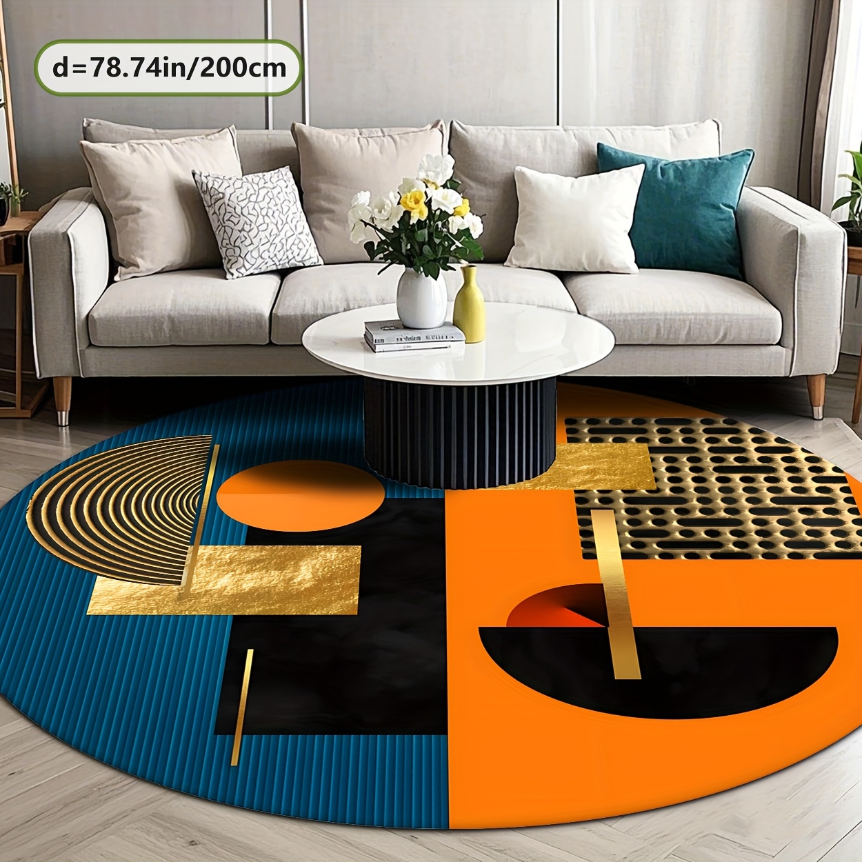 Pomarańczowy Niebieski Złoty A – Interior Design High End recenzja i cena
