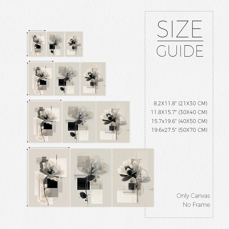 3 szt./zestaw bezramowe obrazy – Abstract Canvas Set recenzja i cena