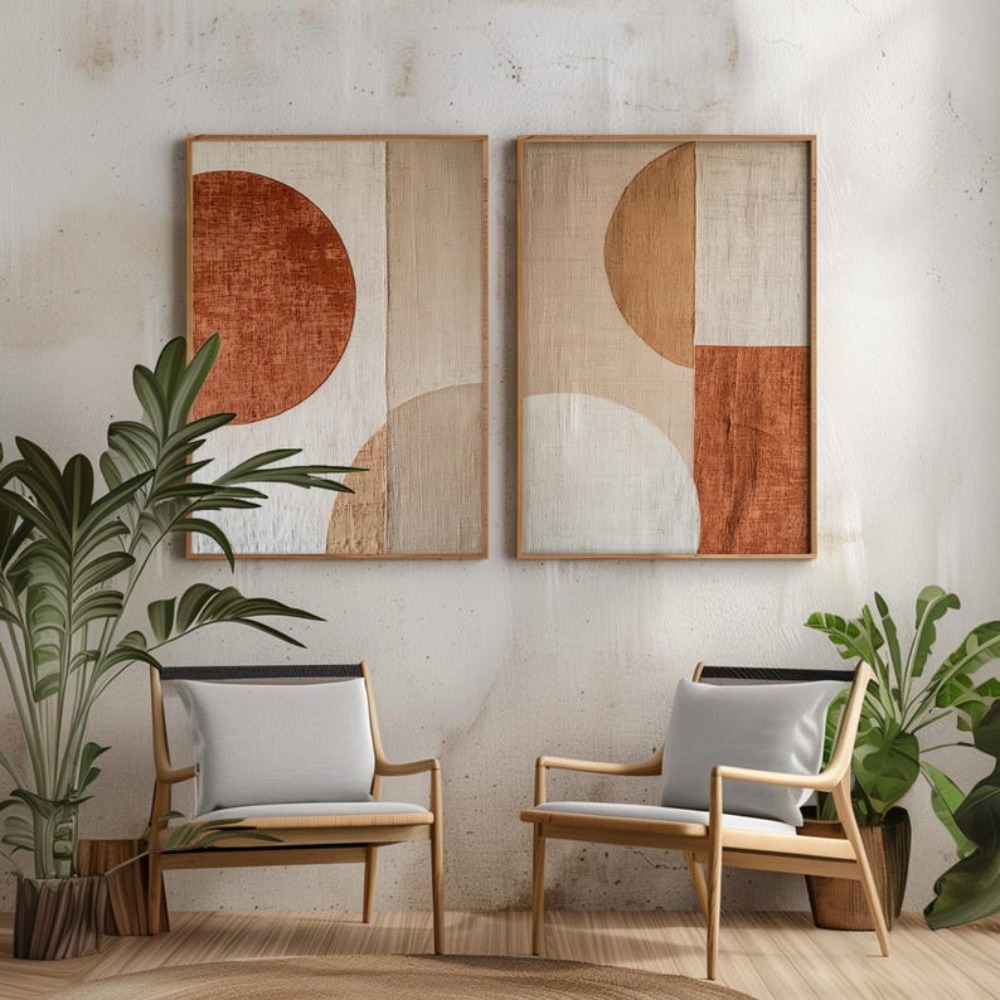 2 szt. bezramowych obrazów na  – Abstract Canvas Set recenzja i cena