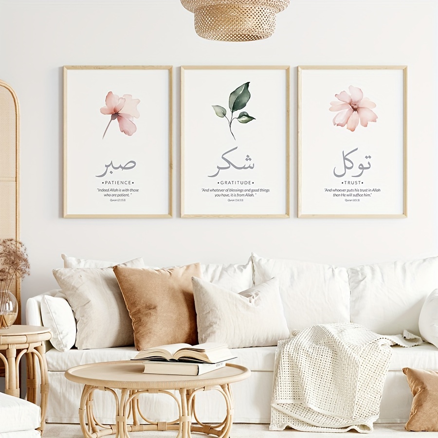 3 szt./zestaw Islamskie Werset – Abstract Canvas Set recenzja i cena