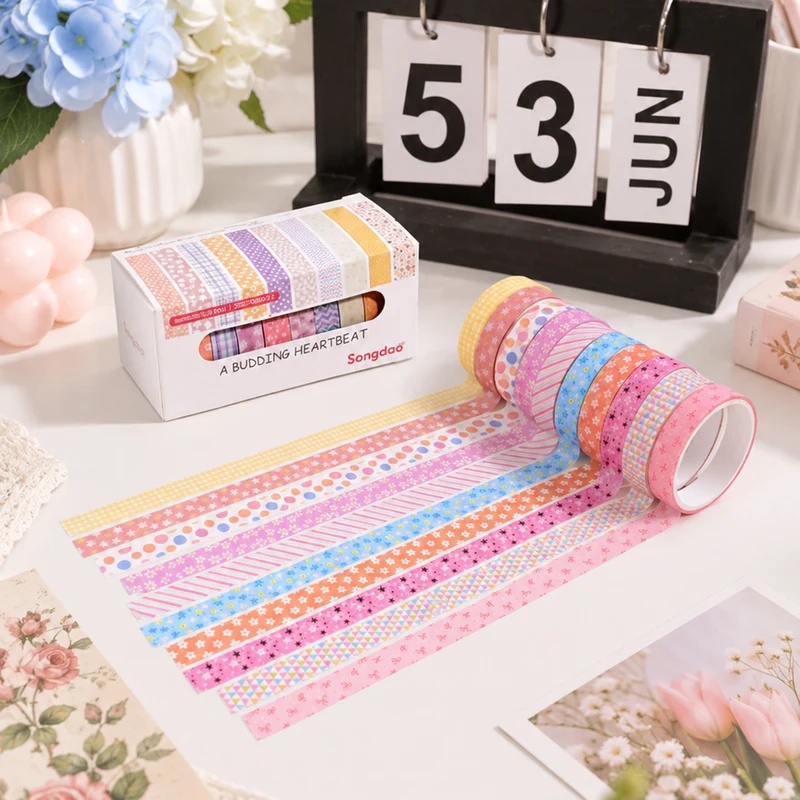 10 rolek taśmy washi w pastelo – Wall Sticker recenzja i cena