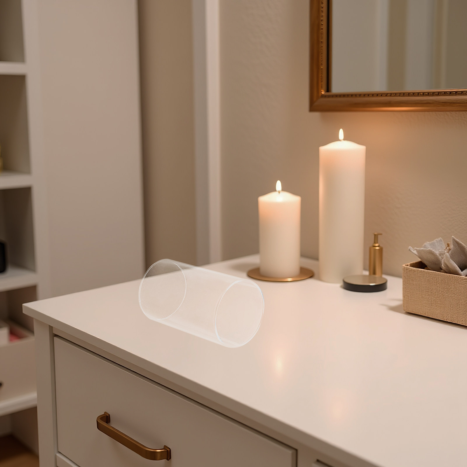 Przezroczysty, cylindryczny uc – Candle Holder Decor recenzja i cena